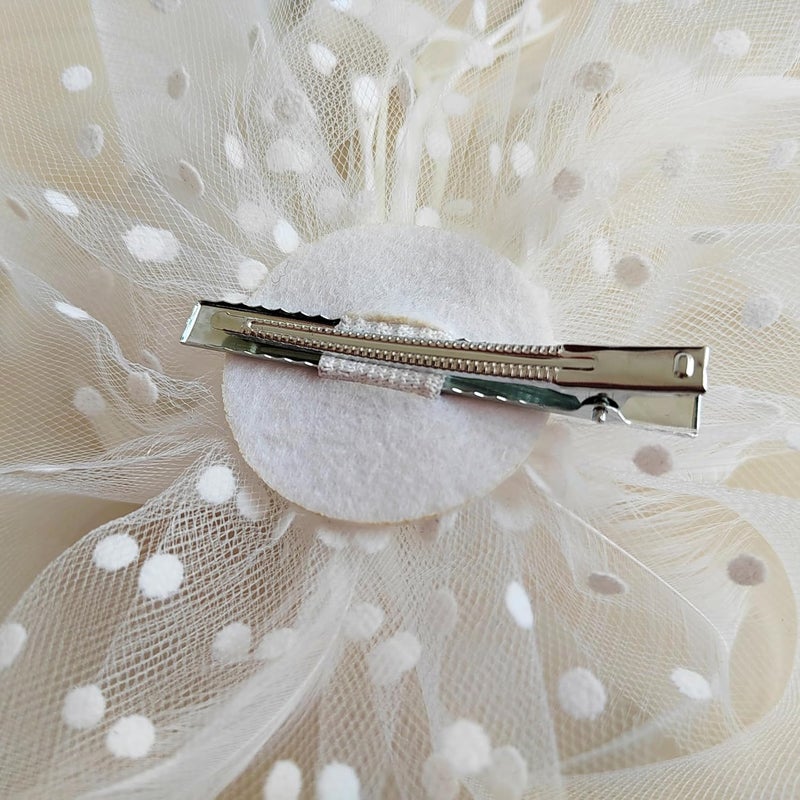 HIWIND Store Fascinators Hat Women Tea Party Headband Flower Cocktail Mesh Feathers Hair Clip Kentucky Derby Hat Wedding - Image 4